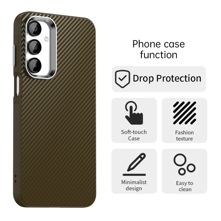 For Samsung Galaxy A16 5G Carbon Fiber Series IMD Phone Case