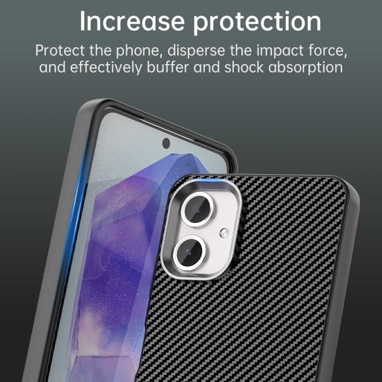 For Samsung Galaxy A06 4G Carbon Fiber Series IMD Phone Case