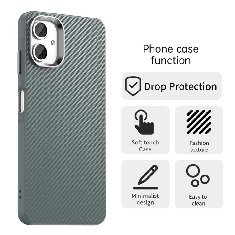 For Samsung Galaxy A06 4G Carbon Fiber Series IMD Phone Case