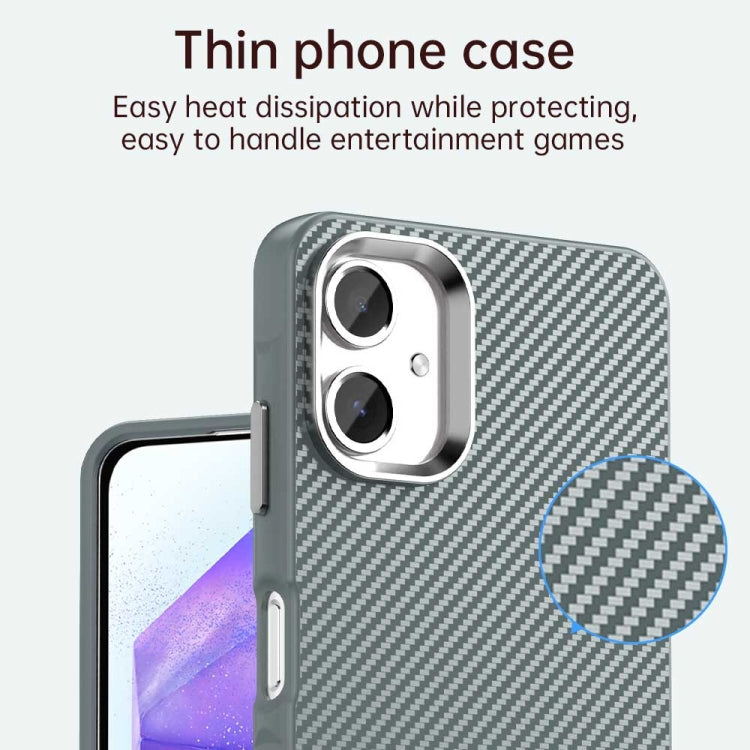 For Samsung Galaxy A06 4G Carbon Fiber Series IMD Phone Case