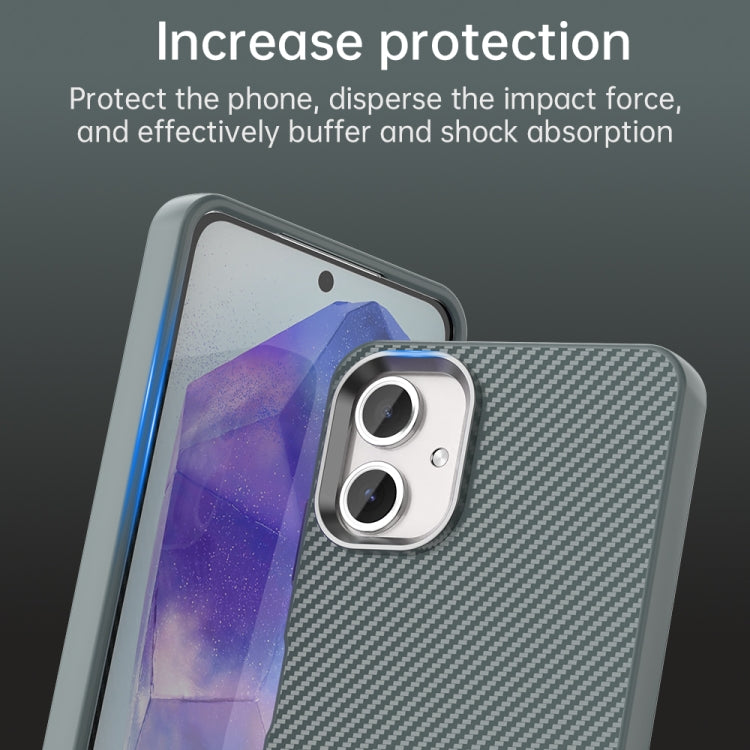 For Samsung Galaxy A06 4G Carbon Fiber Series IMD Phone Case