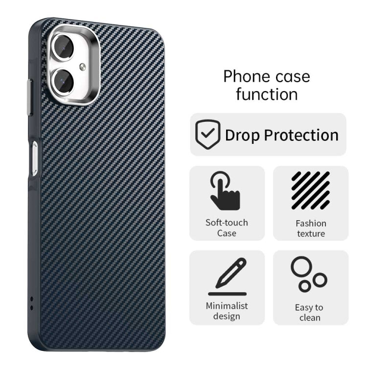 For Samsung Galaxy A06 4G Carbon Fiber Series IMD Phone Case