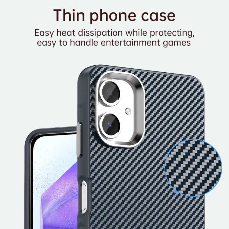 For Samsung Galaxy A06 4G Carbon Fiber Series IMD Phone Case