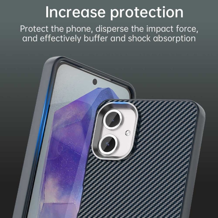 For Samsung Galaxy A06 4G Carbon Fiber Series IMD Phone Case