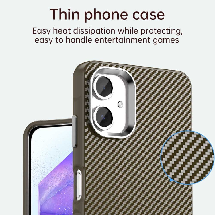 For Samsung Galaxy A06 4G Carbon Fiber Series IMD Phone Case