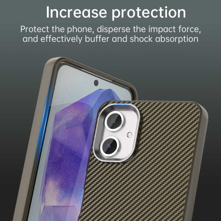 For Samsung Galaxy A06 4G Carbon Fiber Series IMD Phone Case