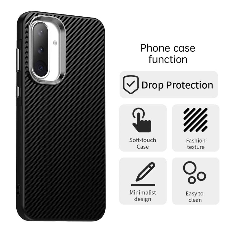 For Samsung Galaxy A36 5G Carbon Fiber Series IMD Phone Case
