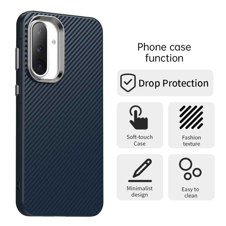 For Samsung Galaxy A36 5G Carbon Fiber Series IMD Phone Case