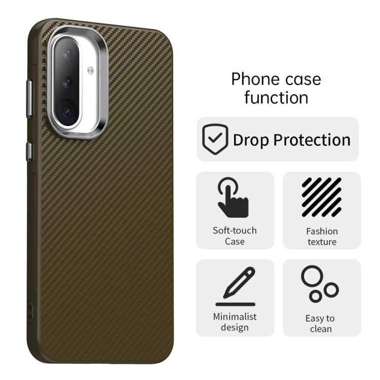 For Samsung Galaxy A36 5G Carbon Fiber Series IMD Phone Case