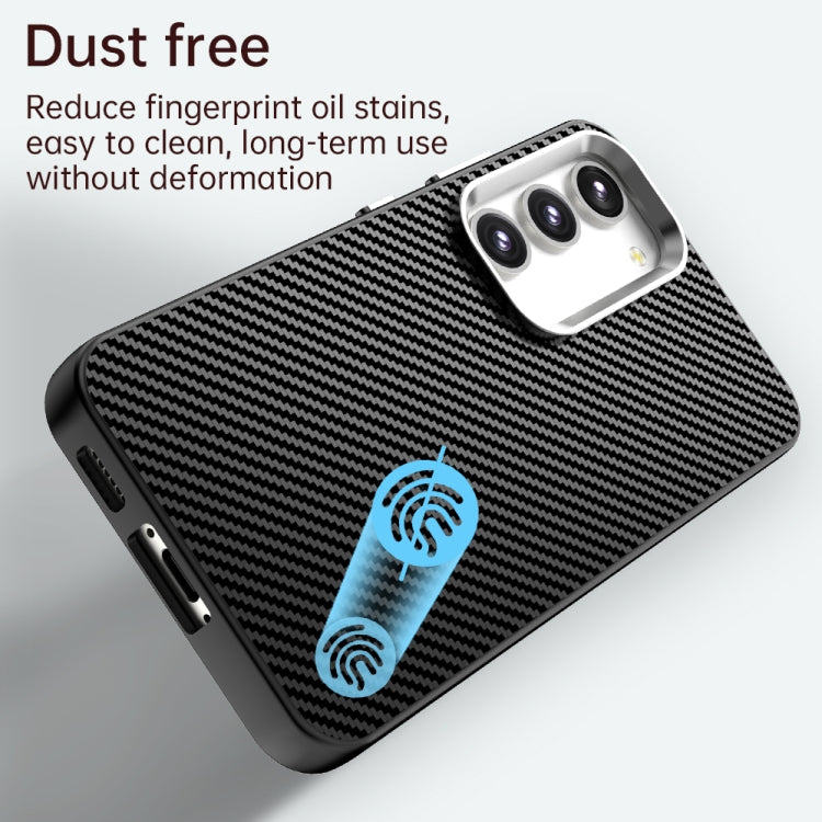 For Samsung Galaxy S23+ 5G Carbon Fiber Series IMD Phone Case