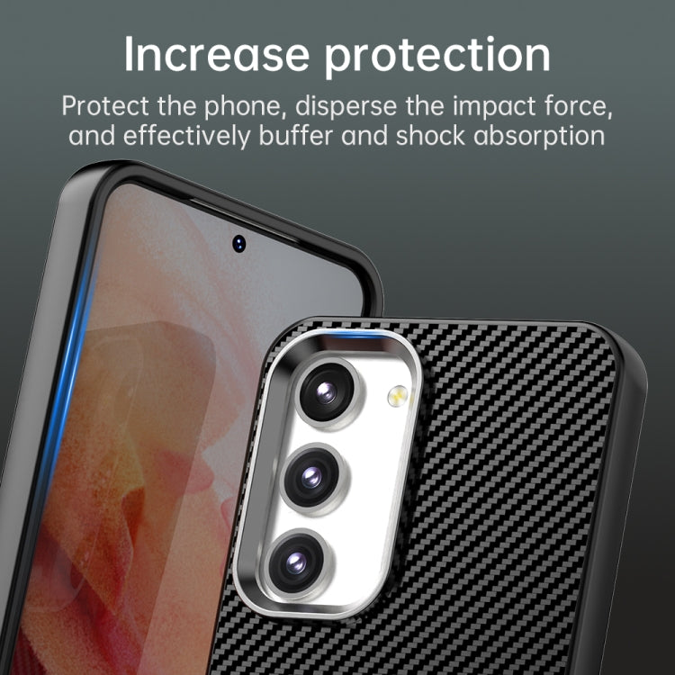 For Samsung Galaxy S23+ 5G Carbon Fiber Series IMD Phone Case
