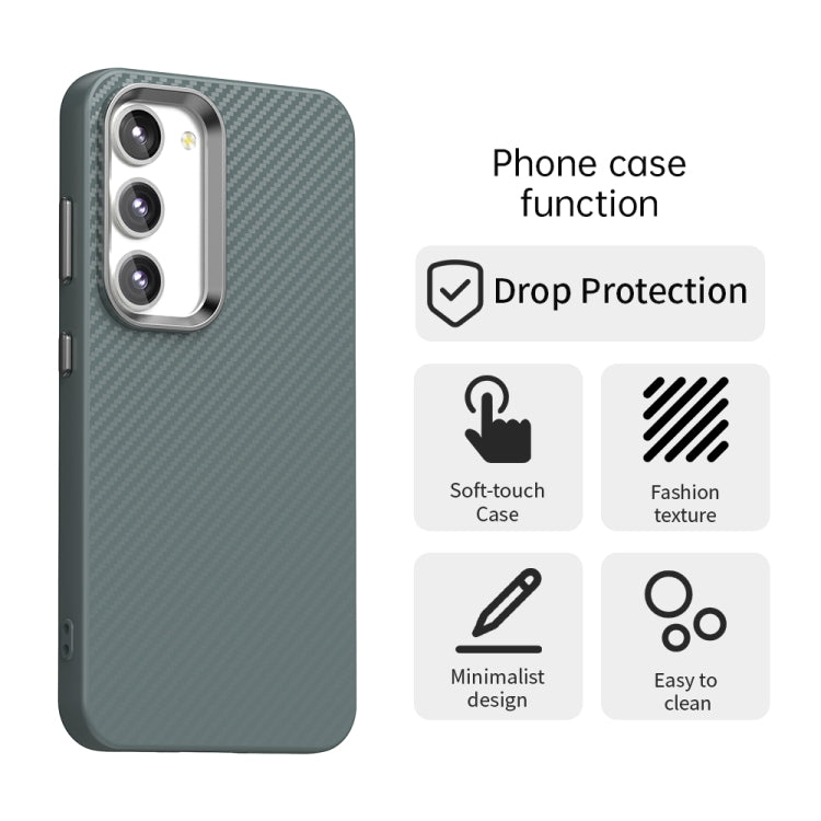 For Samsung Galaxy S23+ 5G Carbon Fiber Series IMD Phone Case
