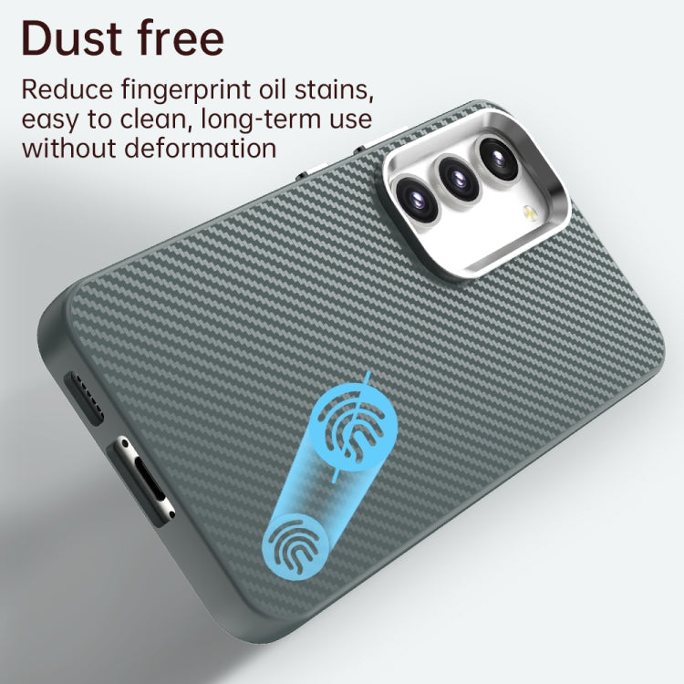 For Samsung Galaxy S23+ 5G Carbon Fiber Series IMD Phone Case