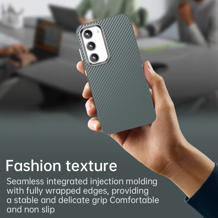 For Samsung Galaxy S23+ 5G Carbon Fiber Series IMD Phone Case