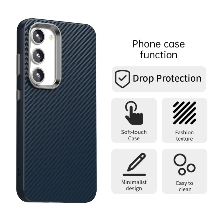 For Samsung Galaxy S23+ 5G Carbon Fiber Series IMD Phone Case