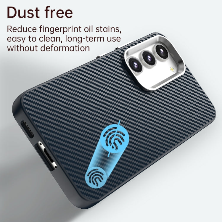 For Samsung Galaxy S23+ 5G Carbon Fiber Series IMD Phone Case