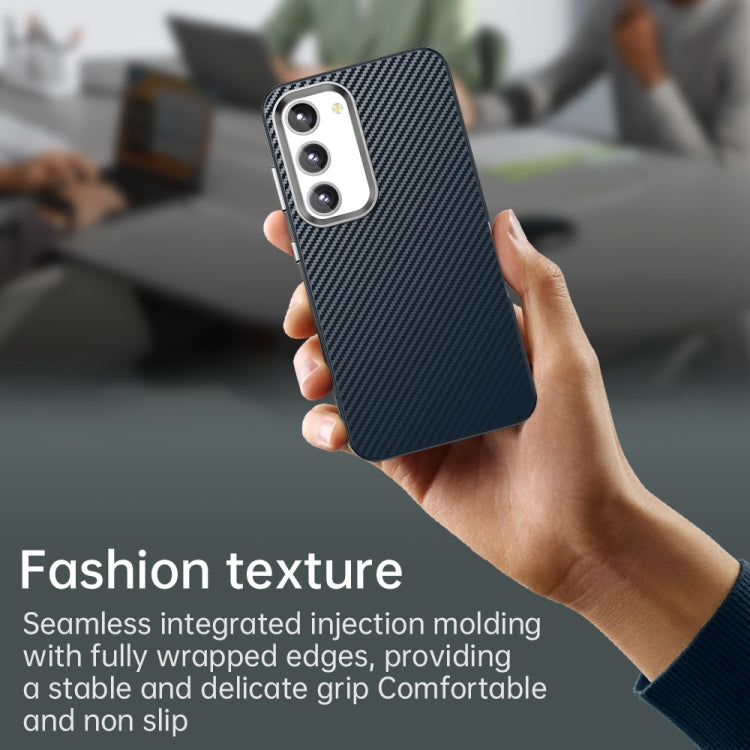 For Samsung Galaxy S23+ 5G Carbon Fiber Series IMD Phone Case