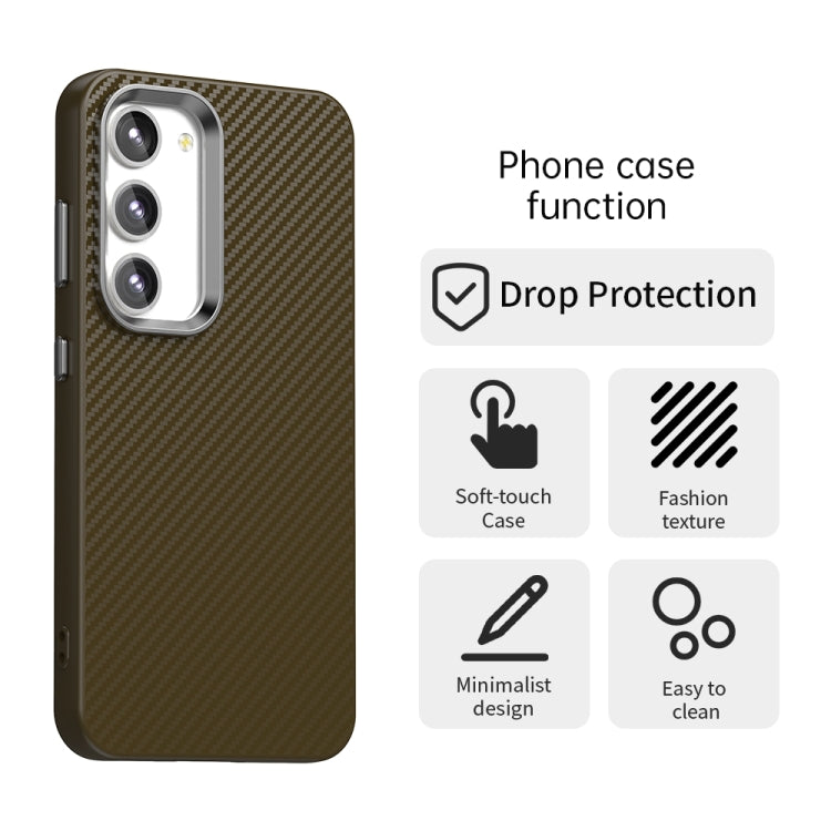 For Samsung Galaxy S23+ 5G Carbon Fiber Series IMD Phone Case