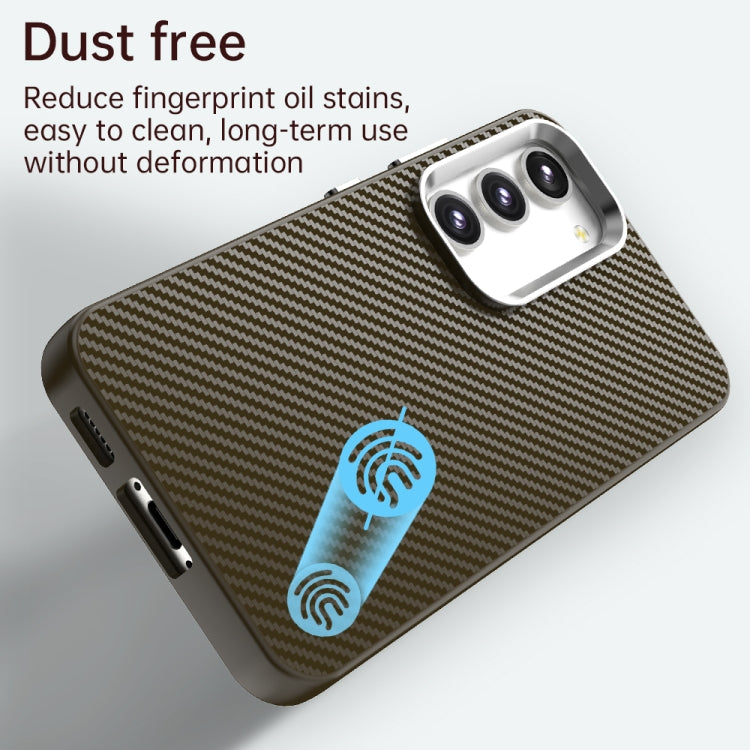 For Samsung Galaxy S23+ 5G Carbon Fiber Series IMD Phone Case