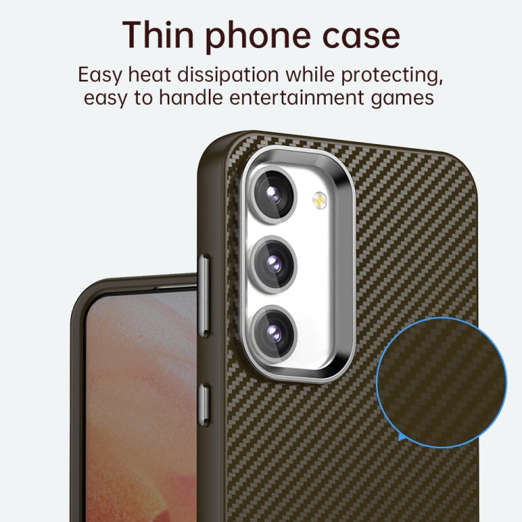For Samsung Galaxy S23+ 5G Carbon Fiber Series IMD Phone Case