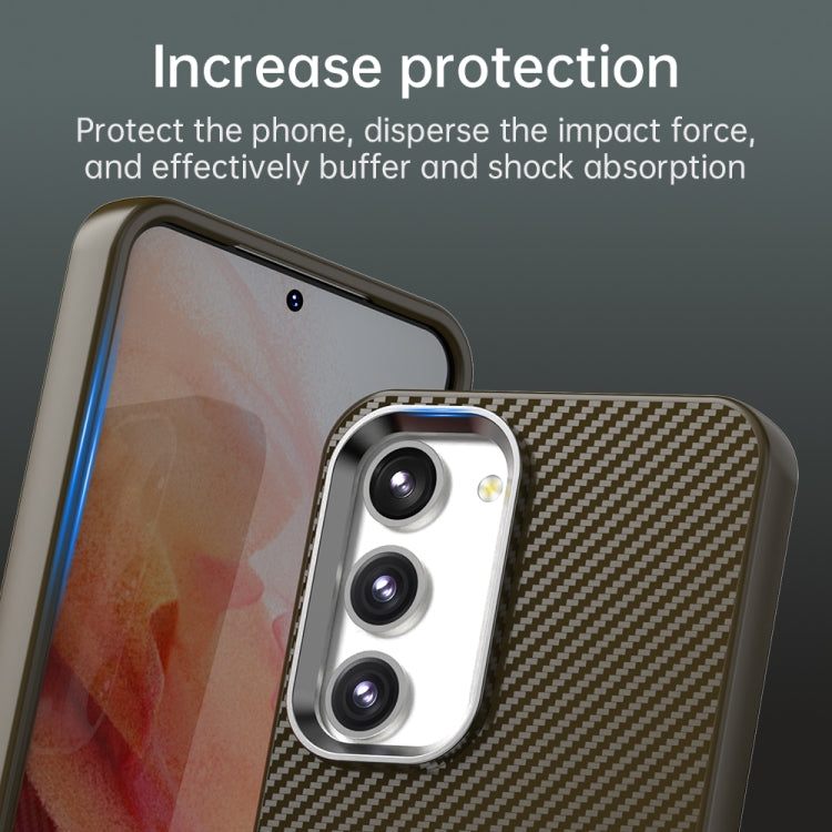 For Samsung Galaxy S23+ 5G Carbon Fiber Series IMD Phone Case