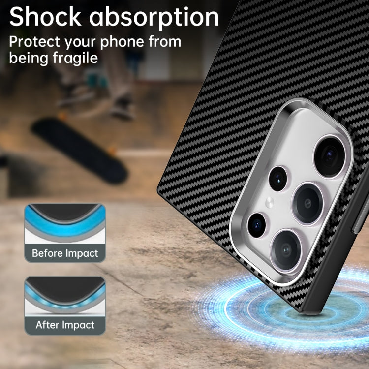 For Samsung Galaxy S23 Ultra 5G Carbon Fiber Series IMD Phone Case