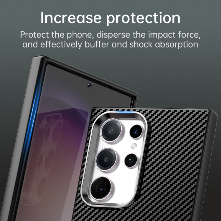 For Samsung Galaxy S23 Ultra 5G Carbon Fiber Series IMD Phone Case
