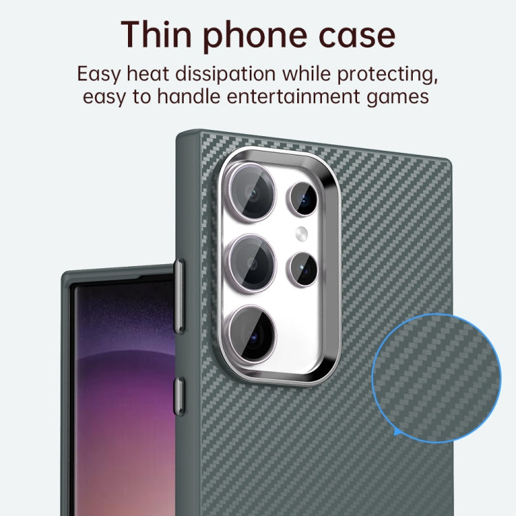 For Samsung Galaxy S23 Ultra 5G Carbon Fiber Series IMD Phone Case