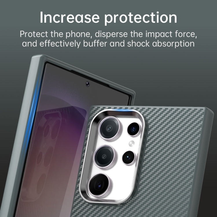 For Samsung Galaxy S23 Ultra 5G Carbon Fiber Series IMD Phone Case