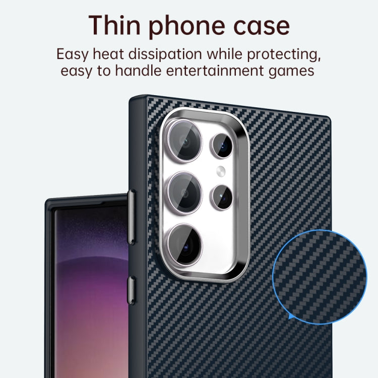 For Samsung Galaxy S23 Ultra 5G Carbon Fiber Series IMD Phone Case