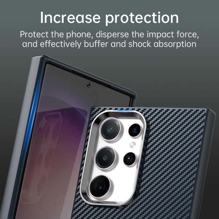For Samsung Galaxy S23 Ultra 5G Carbon Fiber Series IMD Phone Case