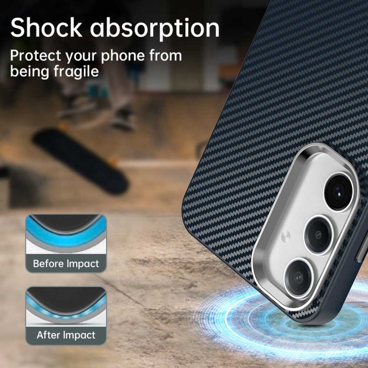 For Samsung Galaxy S24 FE 5G Carbon Fiber Series IMD Phone Case
