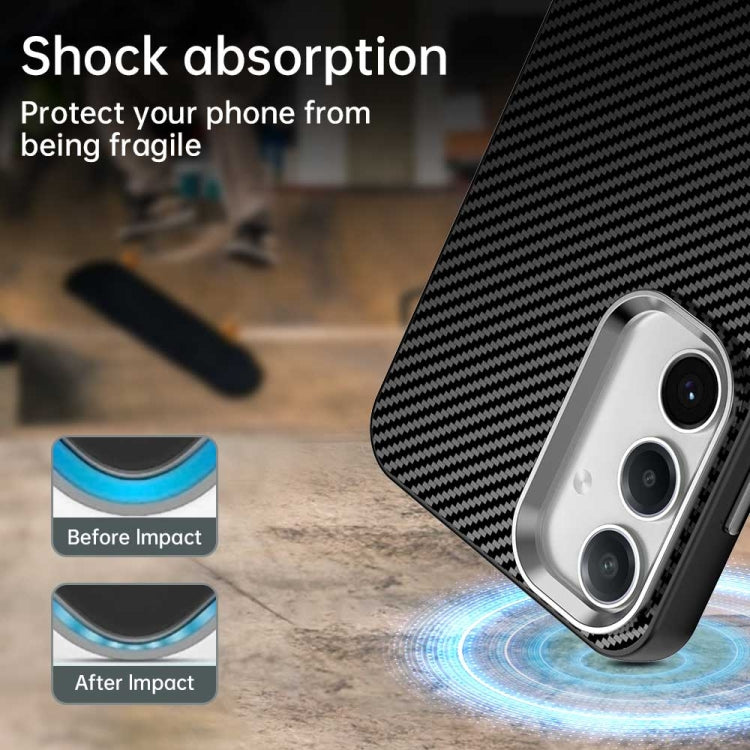 For Samsung Galaxy S23 FE 5G Carbon Fiber Series IMD Phone Case