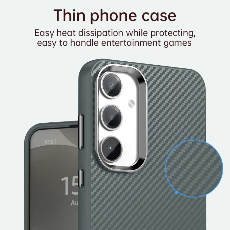 For Samsung Galaxy S24 5G Carbon Fiber Series IMD Phone Case