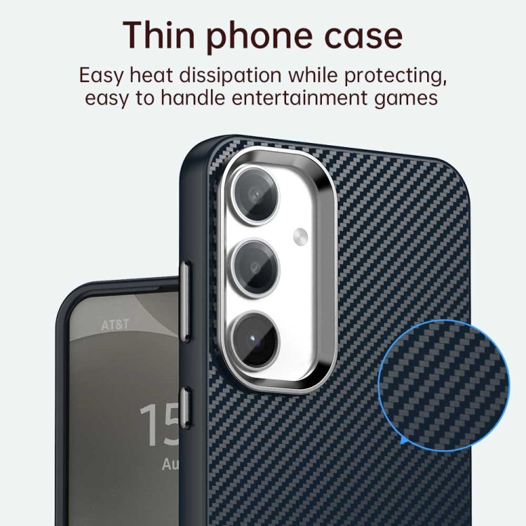 For Samsung Galaxy S24 5G Carbon Fiber Series IMD Phone Case