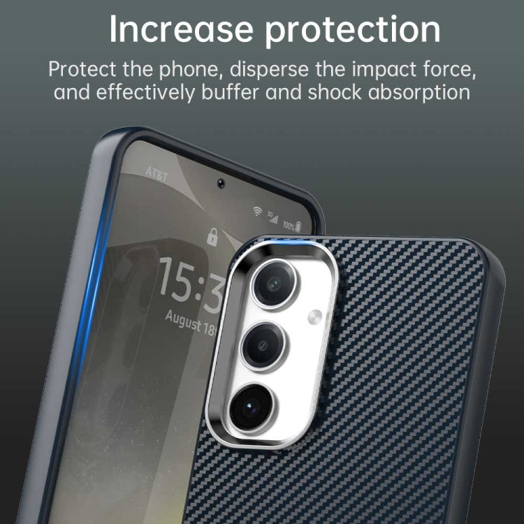 For Samsung Galaxy S24 5G Carbon Fiber Series IMD Phone Case