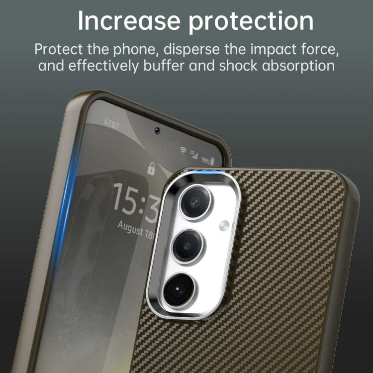 For Samsung Galaxy S24 5G Carbon Fiber Series IMD Phone Case