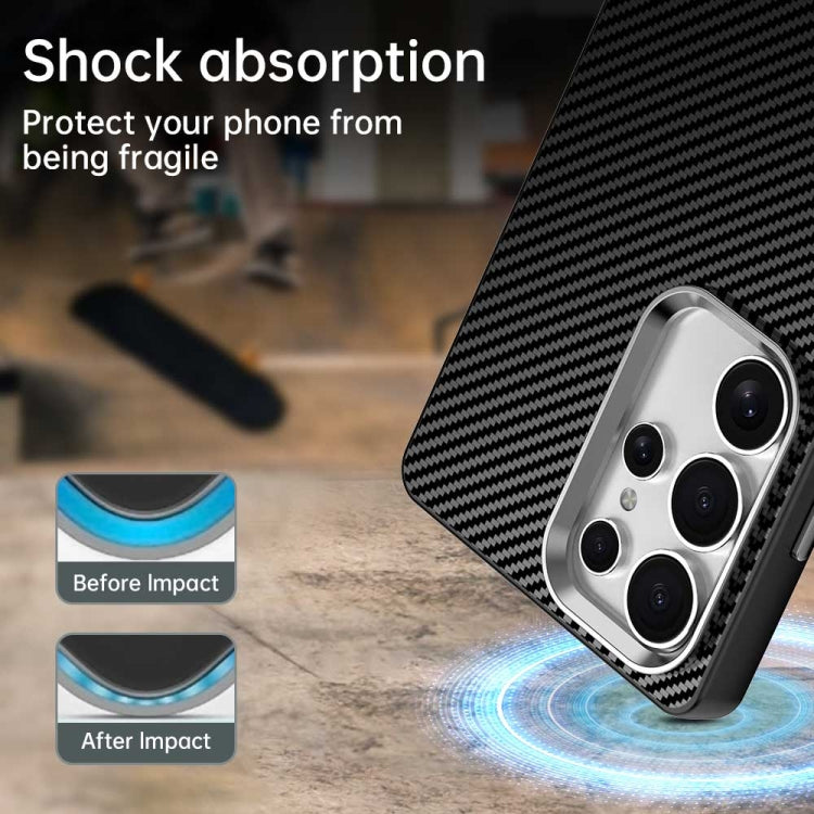 For Samsung Galaxy S25 Ultra 5G Carbon Fiber Series IMD Phone Case