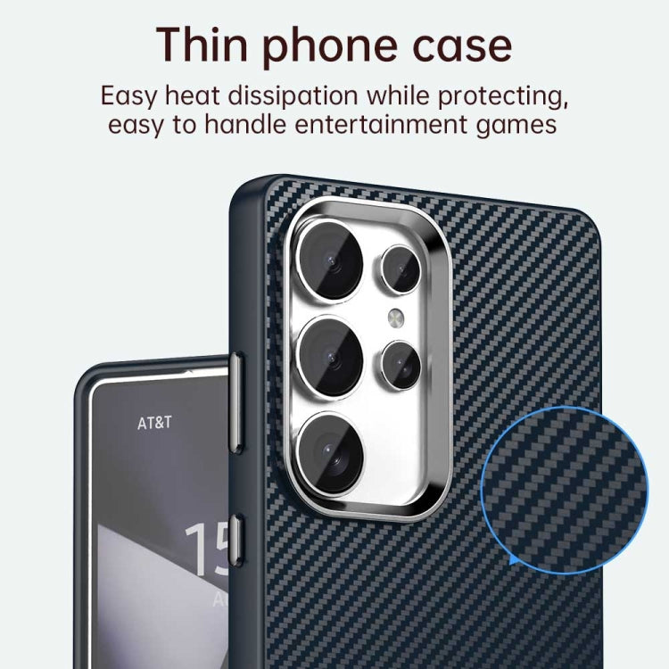 For Samsung Galaxy S25 Ultra 5G Carbon Fiber Series IMD Phone Case