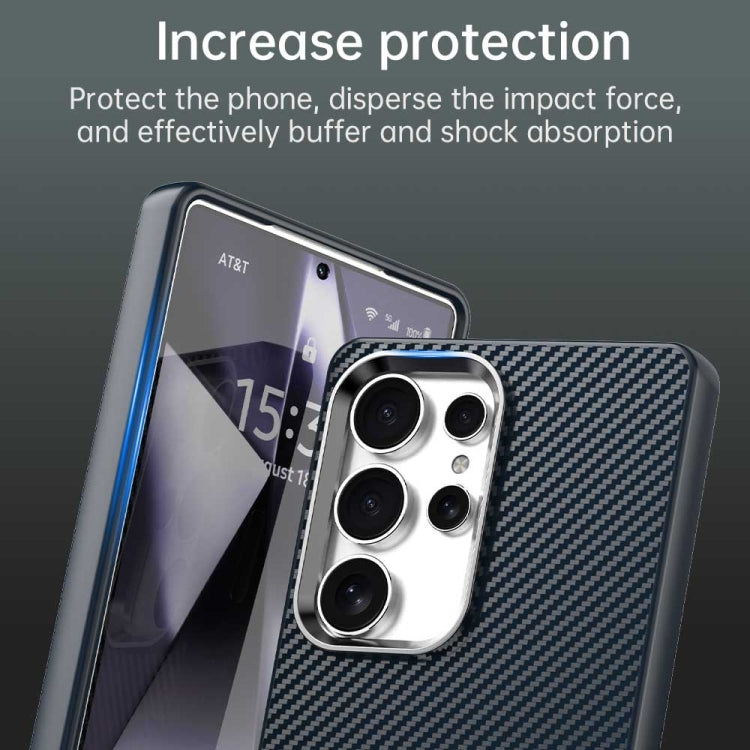 For Samsung Galaxy S25 Ultra 5G Carbon Fiber Series IMD Phone Case