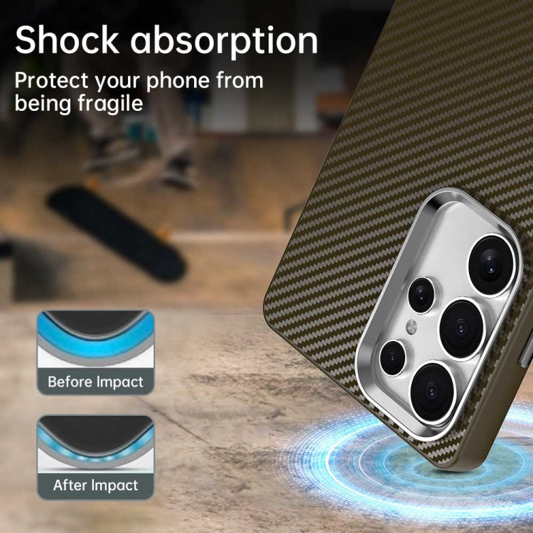 For Samsung Galaxy S25 Ultra 5G Carbon Fiber Series IMD Phone Case