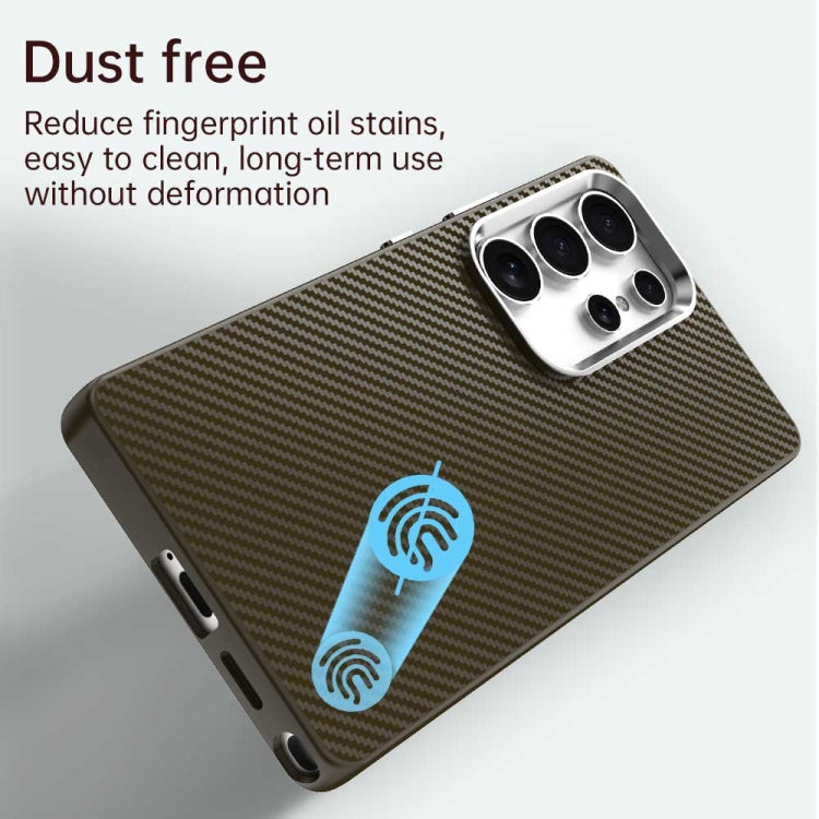 For Samsung Galaxy S25 Ultra 5G Carbon Fiber Series IMD Phone Case
