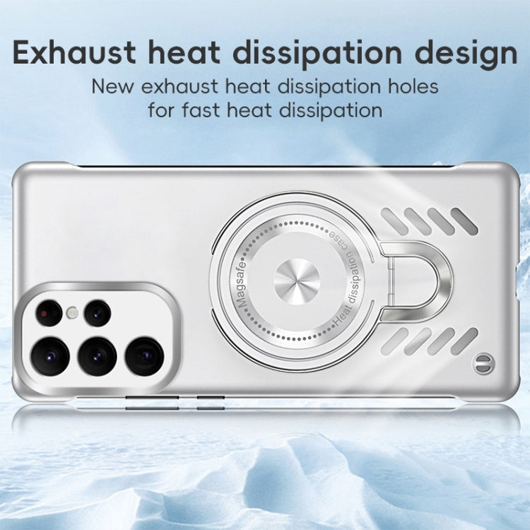 For Samsung Galaxy S24 Ultra 5G Ice Sense Series Graphene Cooling MagSafe Holder Phone Case