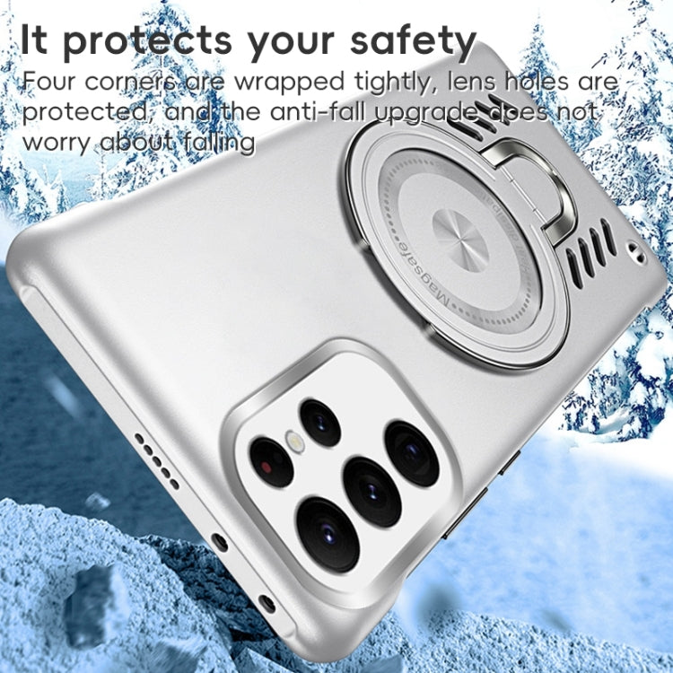 For Samsung Galaxy S24 Ultra 5G Ice Sense Series Graphene Cooling MagSafe Holder Phone Case
