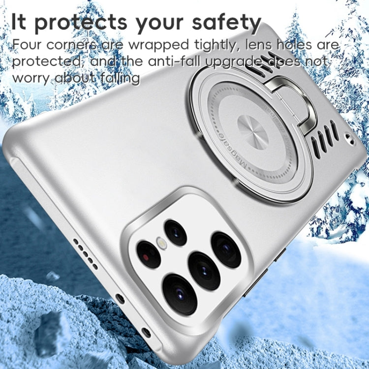 For Samsung Galaxy S23 Ultra 5G Ice Sense Series Graphene Cooling MagSafe Holder Phone Case