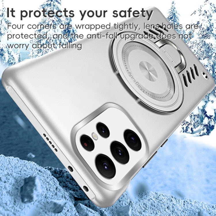 For Samsung Galaxy S22 Ultra 5G Ice Sense Series Graphene Cooling MagSafe Holder Phone Case