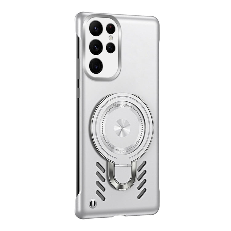 For Samsung Galaxy S22 Ultra 5G Ice Sense Series Graphene Cooling MagSafe Holder Phone Case