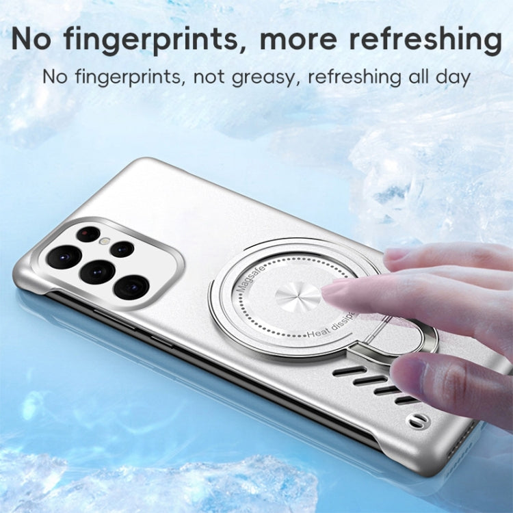 For Samsung Galaxy S22 Ultra 5G Ice Sense Series Graphene Cooling MagSafe Holder Phone Case