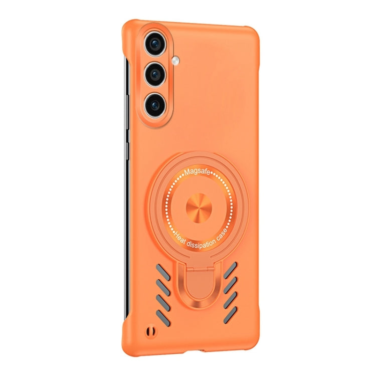 For Samsung Galaxy S24 5G Ice Sense Series Graphene Cooling MagSafe Holder Phone Case