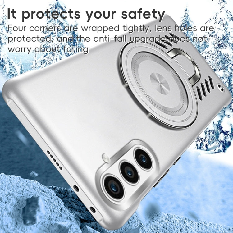 For Samsung Galaxy S24 5G Ice Sense Series Graphene Cooling MagSafe Holder Phone Case